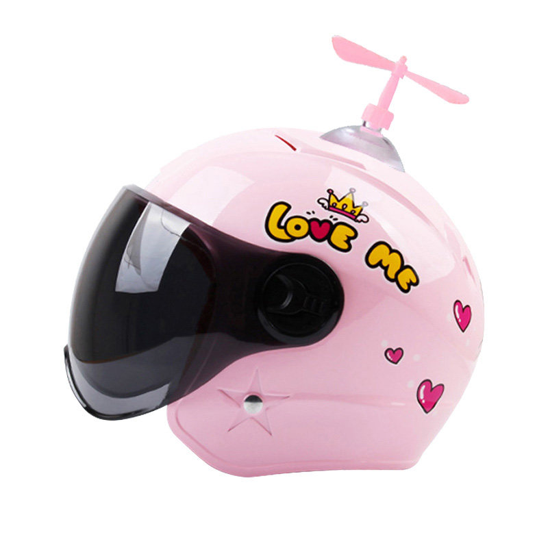 DOT safety hat children gray baby children boys and girls four seasons cute safety hat doll electric car half helmet