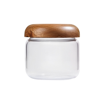 New honey bottle glass jar sealed jar food grade packaging bottle jam bottle coffee bean preservation jar storage jar