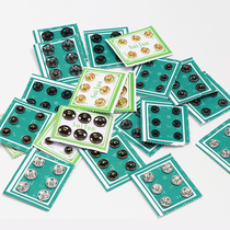 Dark Buttoned Metal Buckle Upscale Small Number By Buckle Hand Sewn Hatchback Black Invisible Accessories Baby Lining Clothes Submother Button