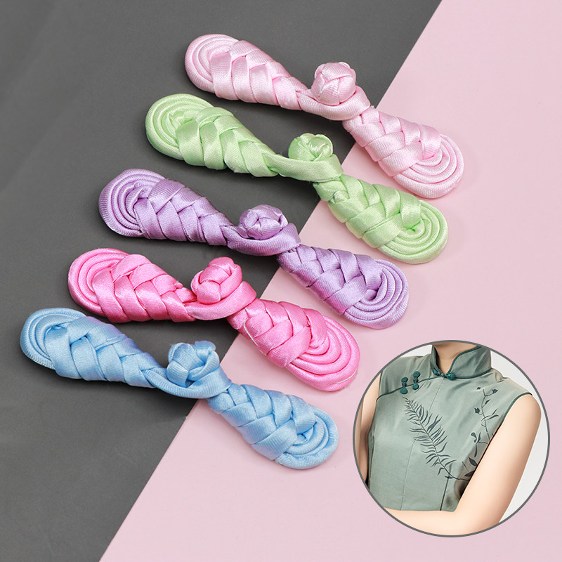 Antique hemp shirt, summer thorn cheongsam, one-word retro buttoned top, women's pair, summer two-piece T-shirt, Pipa button