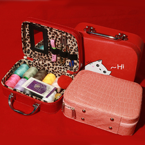 Advanced Bridal Escort Stitch Box Wedding Dowry Wedding Dowry Special Adorable Large Capacity Suit Red Multifunction Needle Thread Bag