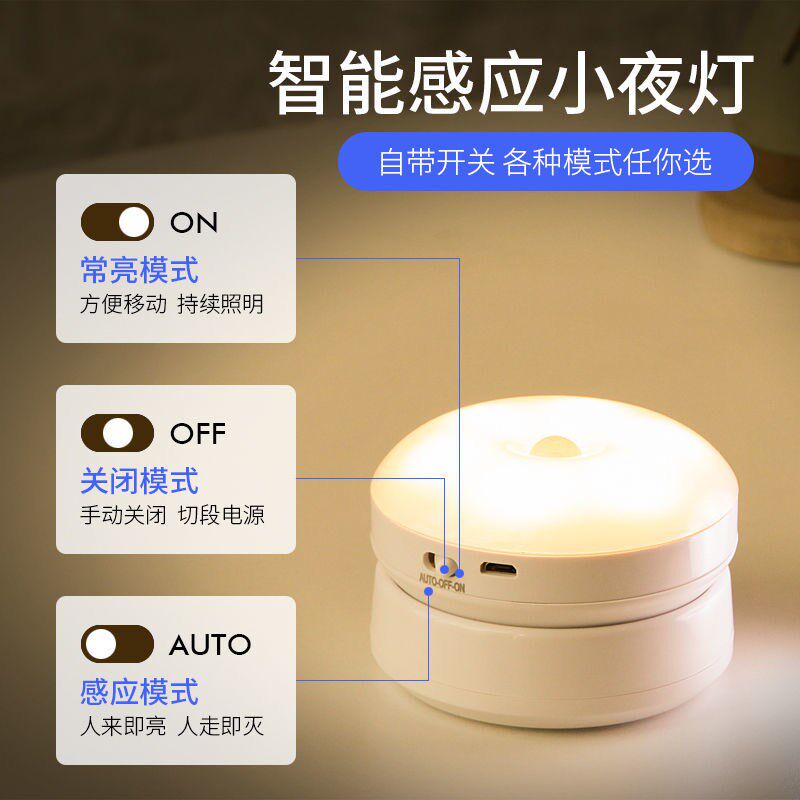 Bedside lamp bedroom wall-mounted table lamp study dedicated junior high school students wireless rechargeable postgraduate entrance examination small dormitory bed