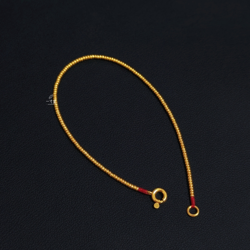 Ultra-Fine Pure Gold Abacus Bead Bracelet, Exquisite and Versatile, Can Be Layered for a Fairer Complexion, Suitable for Gifting, Simple Red String Gold Bracelet, Durable and Attractive Ultra-Fine Pure Gold Abacus Bead Bracelet, Exquisite and Versatile, Can Be Layered for a Fairer Complexion, Suitable for Gifting, Simple Red String Gold Bracelet, Durable and Attractive