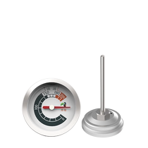 Kitchen household oil thermometer round head probe type baked food 200°C special water temperature oil temperature meter high precision
