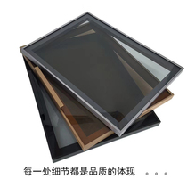 Glass door custom minimalist wardrobe wine cabinet bookcase glass door Aluminum alloy 20 frame narrow edge tempered glass door custom