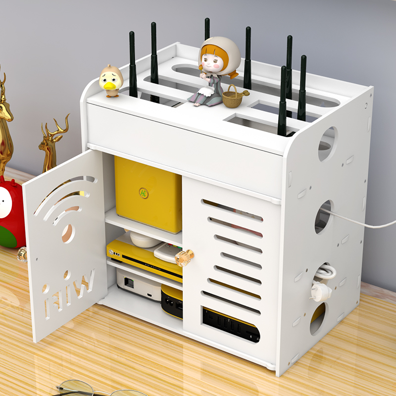 Wireless WiFi Router Cat Box Wire Containing box Desktop Living room hanging wall Punching Machine Top Box Shelve