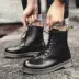 Giày nam cao cổ Martin boots nam phong cách Anh giày dụng cụ phiên bản Hàn Quốc của mùa hè hoang dã giày thủy triều thoáng khí giày mùa thu - Giay cao Giay cao