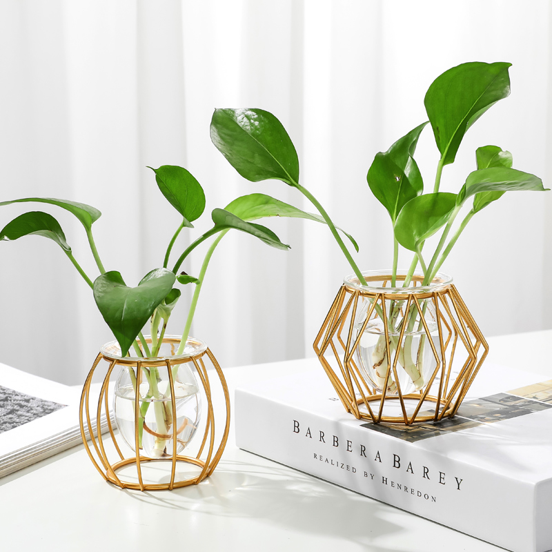 Bathroom Cabinet Decoration Ornament Light Luxury Washing Table Vase Ornament Flower Arranger Flower Arrangement Creative Home Decoration Dry