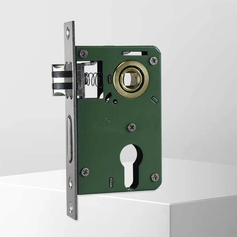 Door lock Household bedroom door door mute lock body Old-fashioned wooden door universal wrench lock Tongue small 50 lock