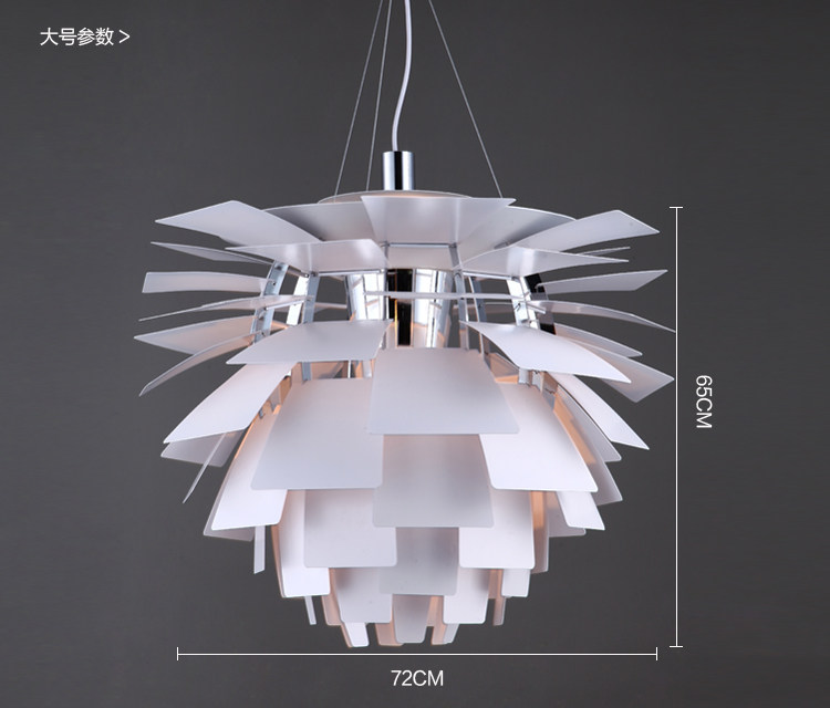 Ресторан люстра 丹麦ph松果吊灯北欧千叶片餐厅吊灯北欧创意卧室别墅设计师款吊灯