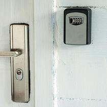 Decoration B&B door mirror cats eye wall-mounted password key box storage box password lock password box key box