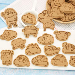 Small Crayon Shin-Chan Cookie Mold, Mini Cartoon Household Baking Tool, 3D Stereo Press Cookie Mold
