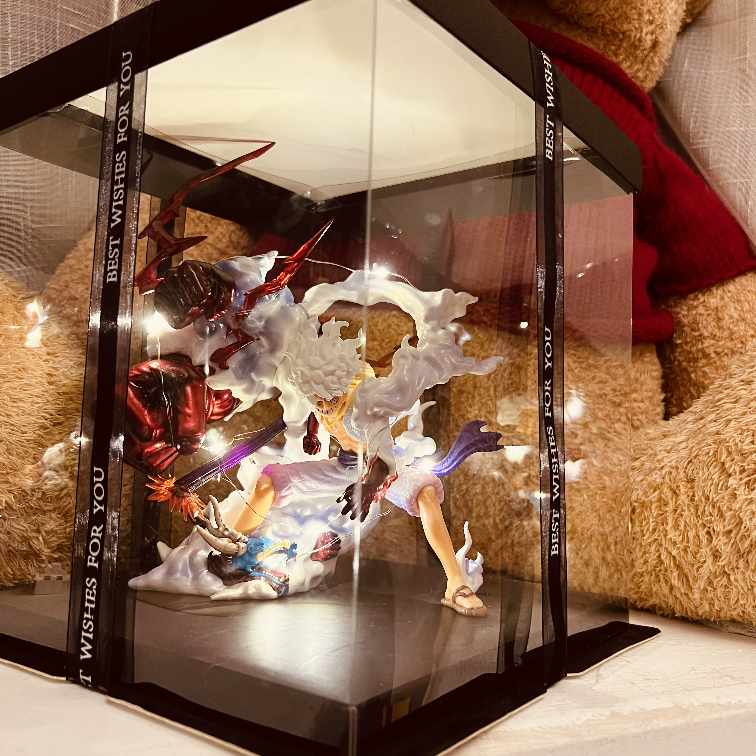 One Piece GK Original Sun Shennica Form Five Fifth Luffy and Kaido Kaido hand -made model swing lover lover