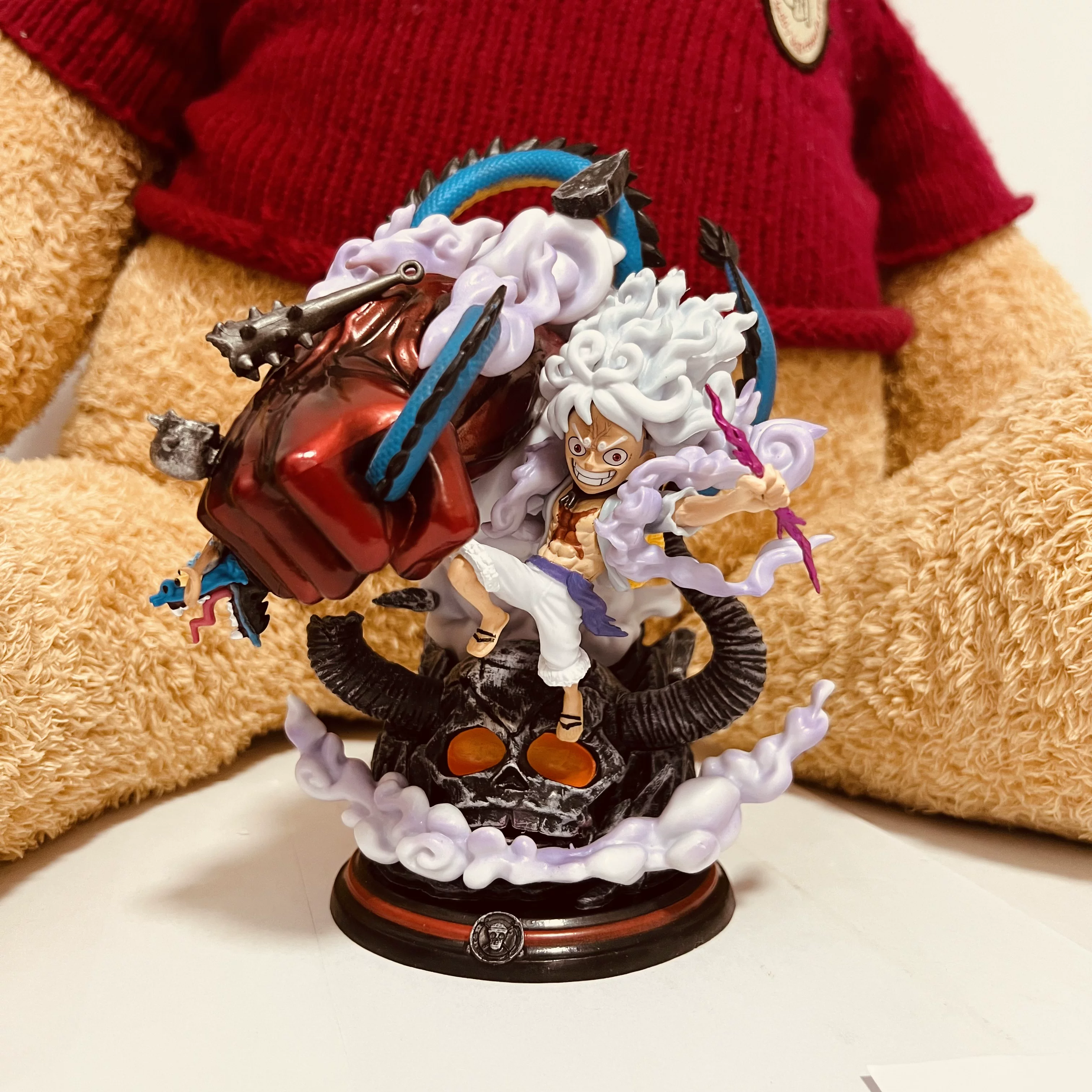One Piece GK Original Sun Shennica Form Five Fifth Luffy and Kaido Kaido hand -made model swing lover lover