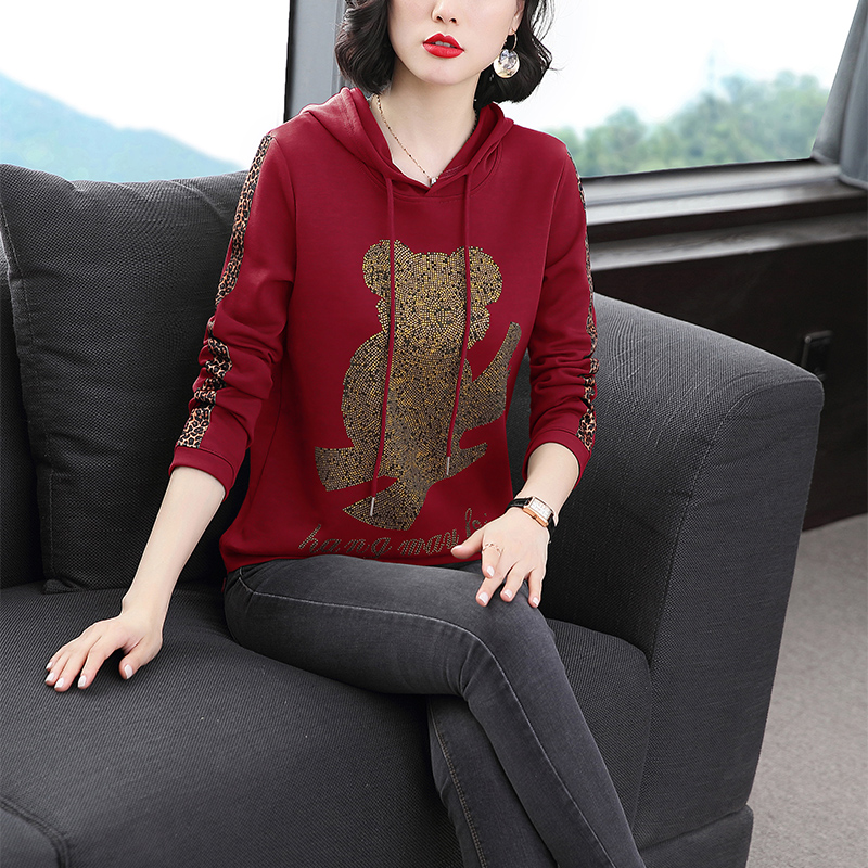 Women's sweater autumn and winter mother's jacket femininity 2022 new loose Korean version plus velvet thickened middle-aged jacket