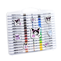 Kuromi acrylic marker pen student-specific color pen opaque color stackable childrens painting brush art washable primary school student brush refill watercolor pen kindergarten painting pen set