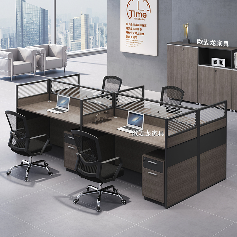 Staff desk chair combination screen desk 6 seats simple staff desk 2 4 seat desk