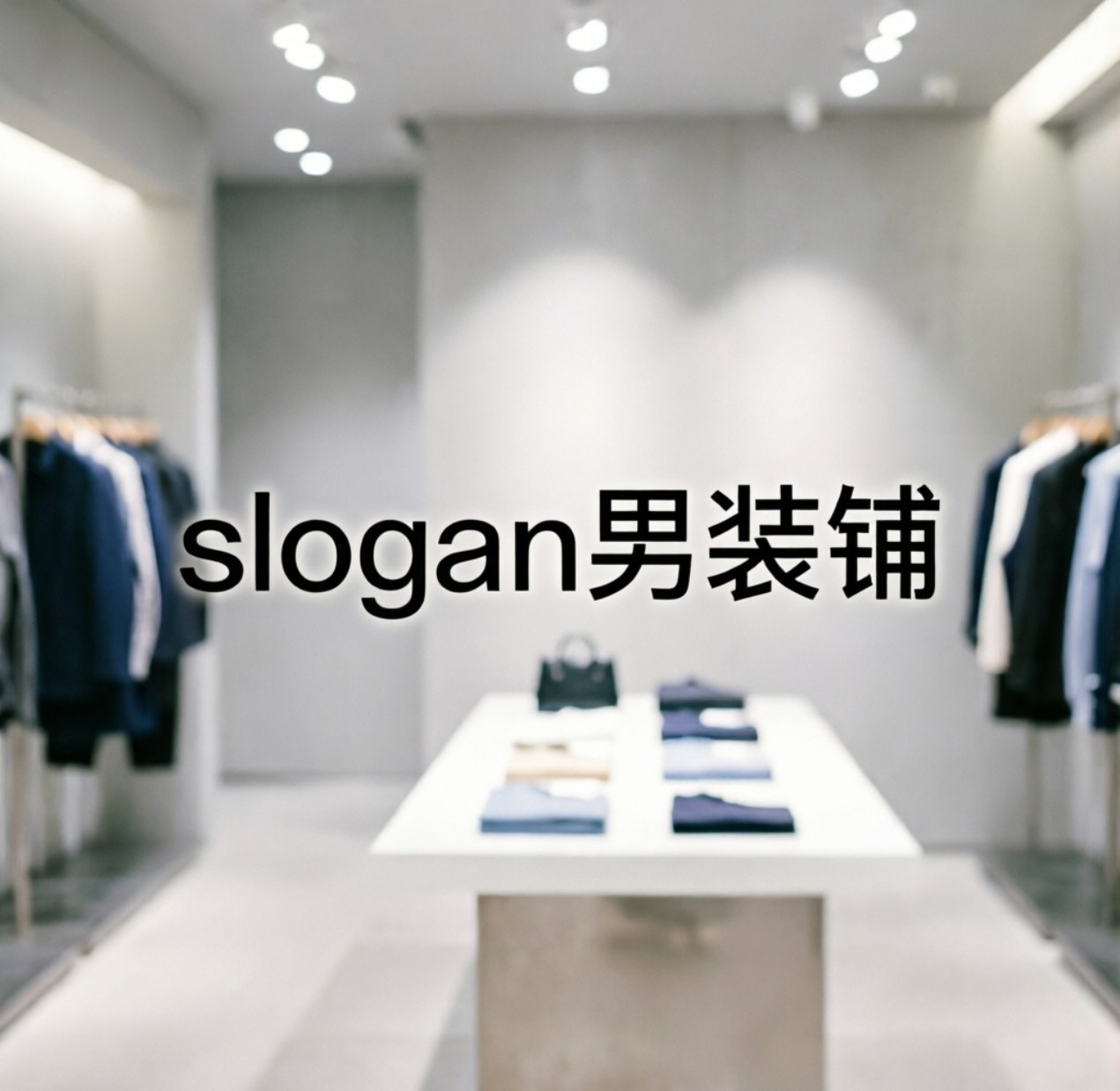 slogan男装铺的LOGO