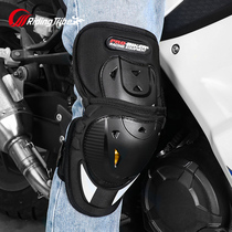 Motorcycle protective gear full set of men and women riding knee pads anti-drop four-piece off-road locomotive equipment Four Seasons universal windshield