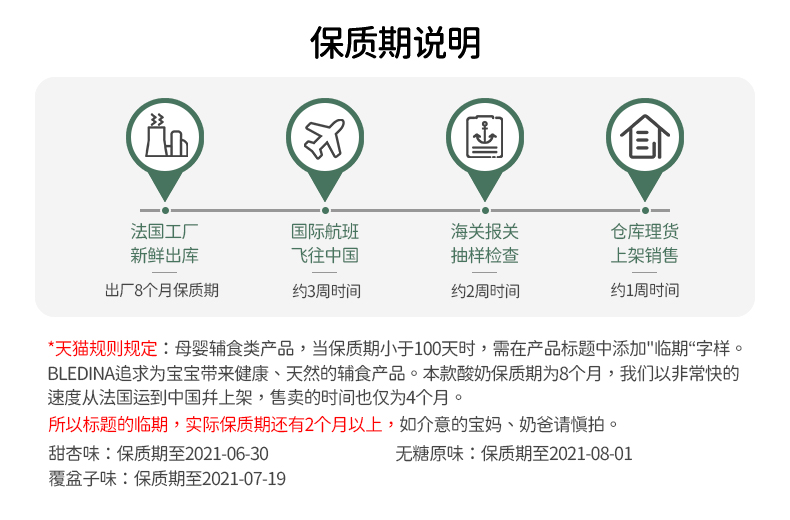 进口贝乐蒂婴幼儿常温酸奶无糖原味