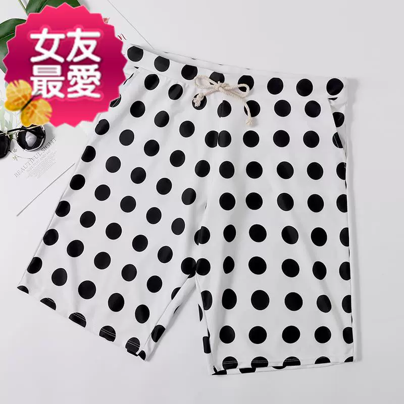 Quần short nam đi biển năm điểm quần đùi rộng rãi cho kỳ nghỉ bên bờ biển - Quần bãi biển