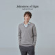 Johnstons of Elgin ຄລາສິກຄໍ V-neck pullover cardigan ດູໃບໄມ້ລົ່ນ sweater ຖັກແສ່ວຂອງຜູ້ຊາຍ