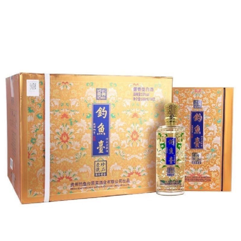 21-22年钓鱼台珍品一号液体黄金酒53度酱香型白酒500ml*6瓶整箱装评价