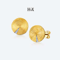 Original design Jewelry 18K Gold Studded Diamond Earrings Womens Fashion Tree Tattooer Earrings Jewellery Birthday Earrings