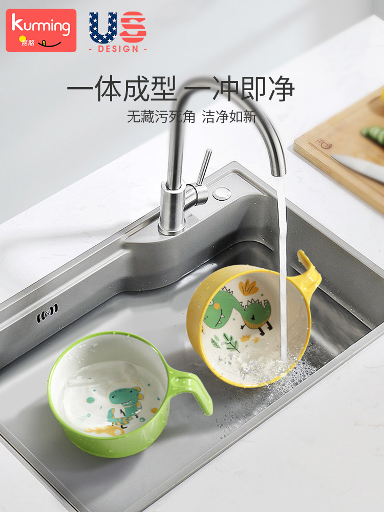 Children's Bowl Is Anti-Fall and Anti-Scalding, Special Bowl for Kidsren, Food-Grade Baby Food Bowl, Tableware for Girls