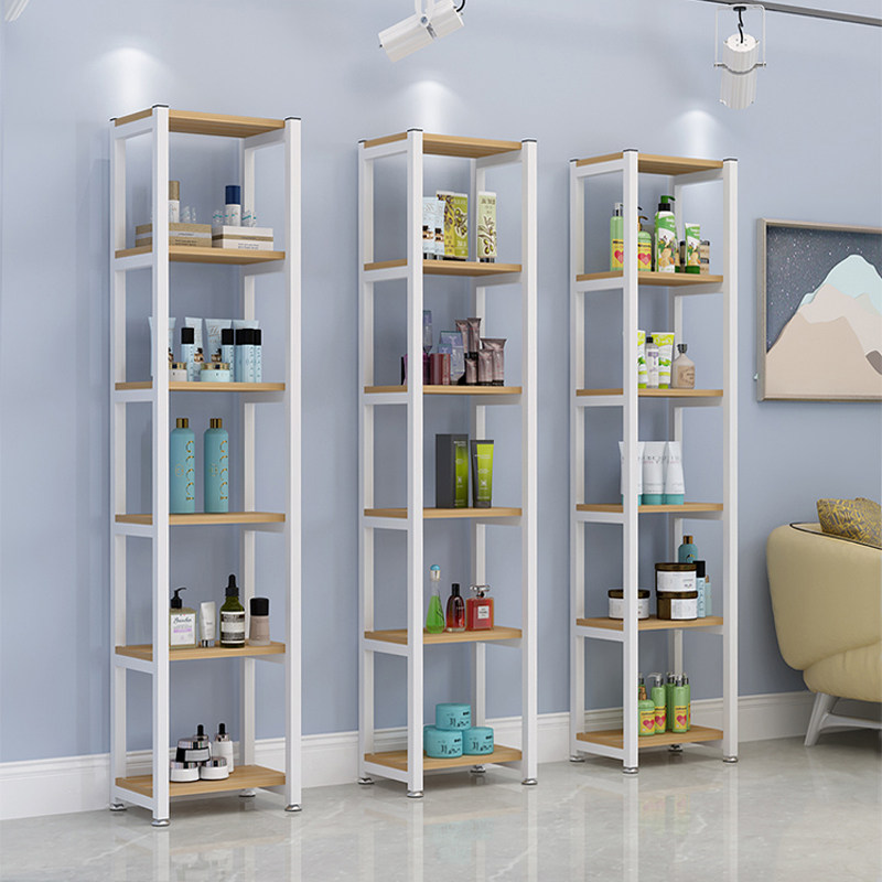 Products Show Shelf Beauty Salon Shop Container Clamp Slit Narrow Shelf Shelf Multilayer Cosmetic Display Cabinet