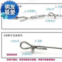 304 Stainless Steel Balcony Curtain Rope Clothesline Clotheson by rope wrap plastic wire rope drying rope clothesline rope