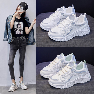 女士休闲鞋老爹鞋厚底运动鞋增高小白鞋女鞋