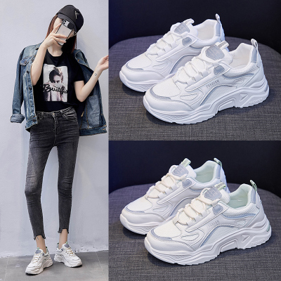 女士休闲鞋老爹鞋厚底运动鞋增高小白鞋女鞋