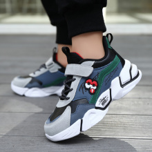 男童休闲鞋运动鞋跑步鞋皮面防水男童鞋