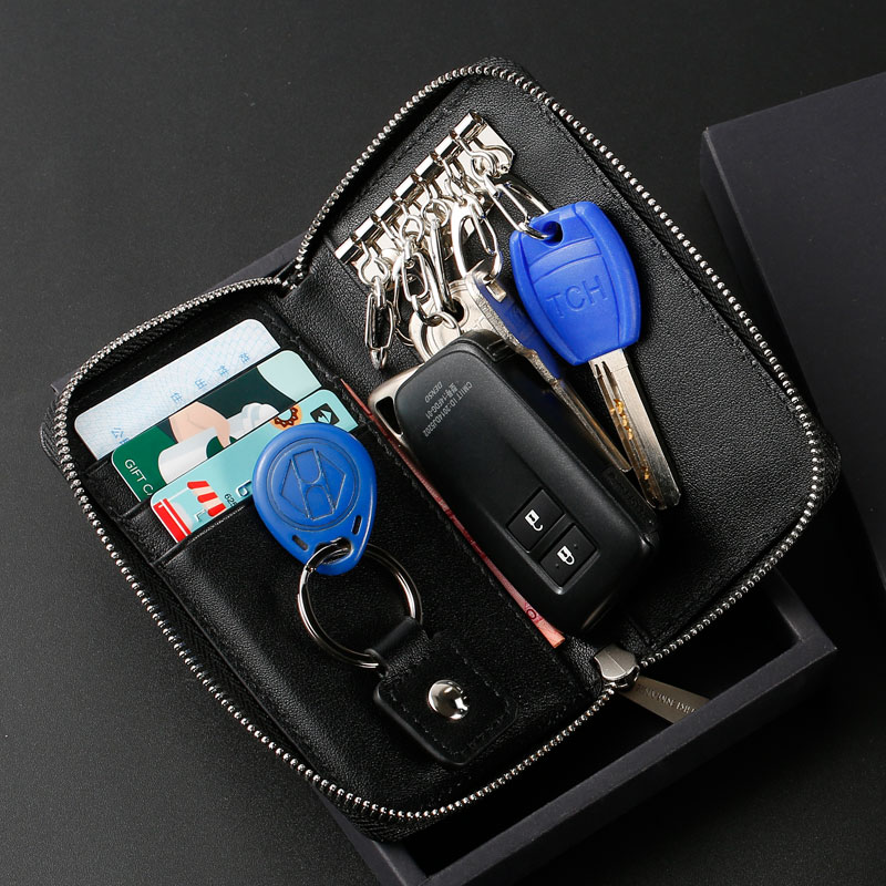 Germany EHRENMANN high-end multi-function key bag men and women first layer cowhide card bag key bag two-in-one