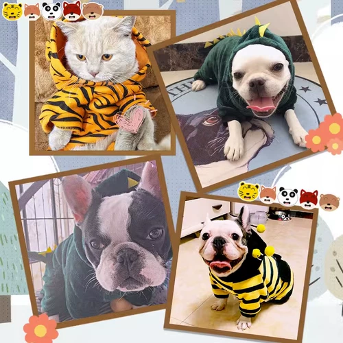 Осенью и зимней теплой собачьей одеждой, четырехфутовой одеждой, маленькой и средней собачьей плюшевой кошачницей