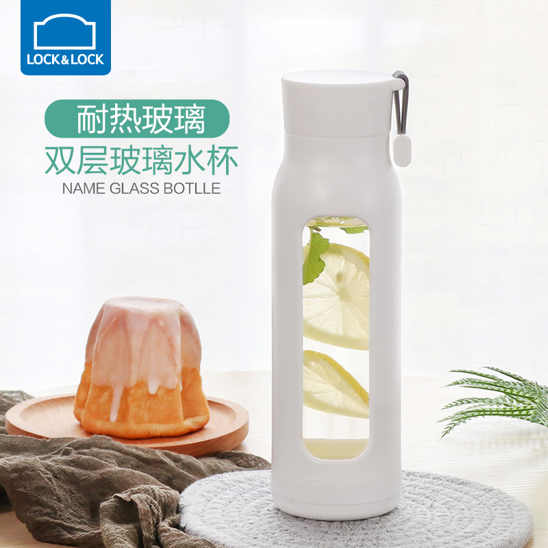 Music Buckle Lebuckle Water Glass Female Glass Cup Portable High Face Value Water Cup Creative Drinking Water Cup Large Capacity Net Red Mug