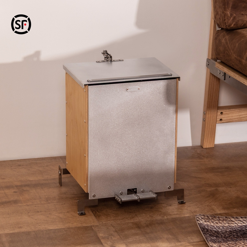 【New Product】Baiju Trash Can, Household Pedal Bin with Inner Liner, 11L, Metal, Simple and Modern, Zhiji Home Furnishing 【New Product】Baiju Trash Can, Household Pedal Bin with Inner Liner, 11L, Metal, Simple and Modern, Zhiji Home Furnishing