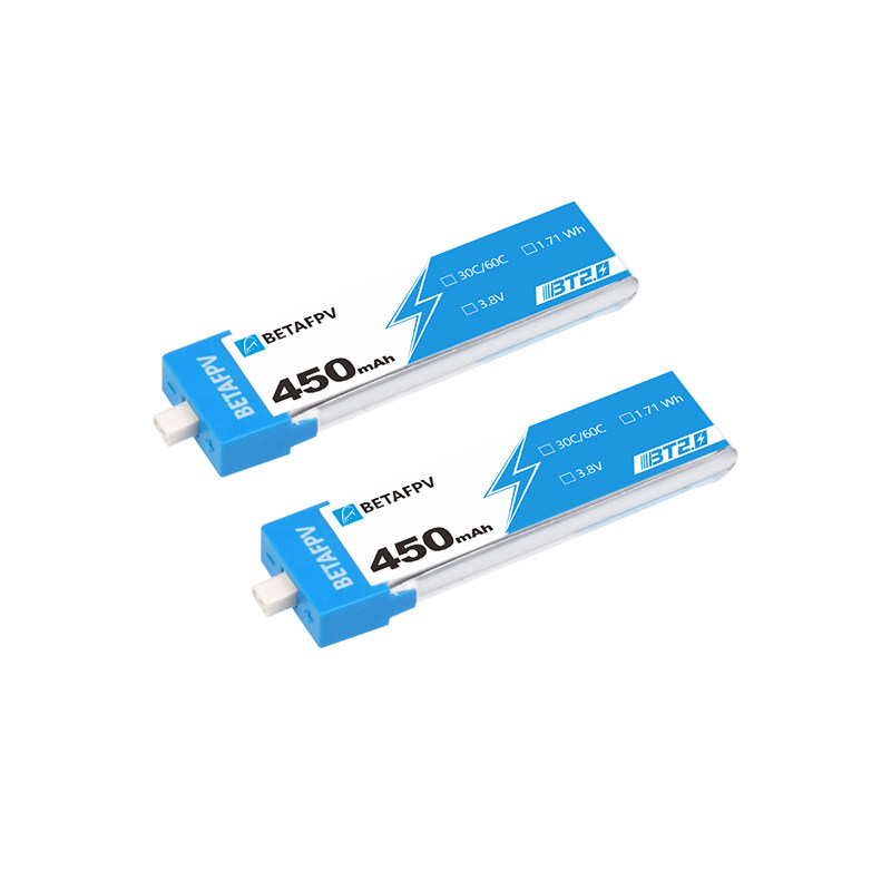 BETAFPV 450mAh1S鋰電池四軸無人機電池穿越機fpv 4個裝30C BT2.0