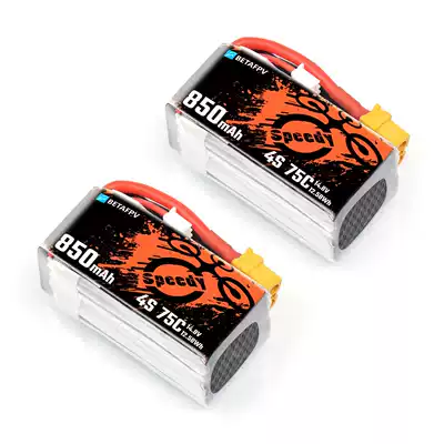 BETAFPV 850mAh4S lithium battery Pavo30 traversing machine 3 inch UAV fpv 2 packs of 75C batteries