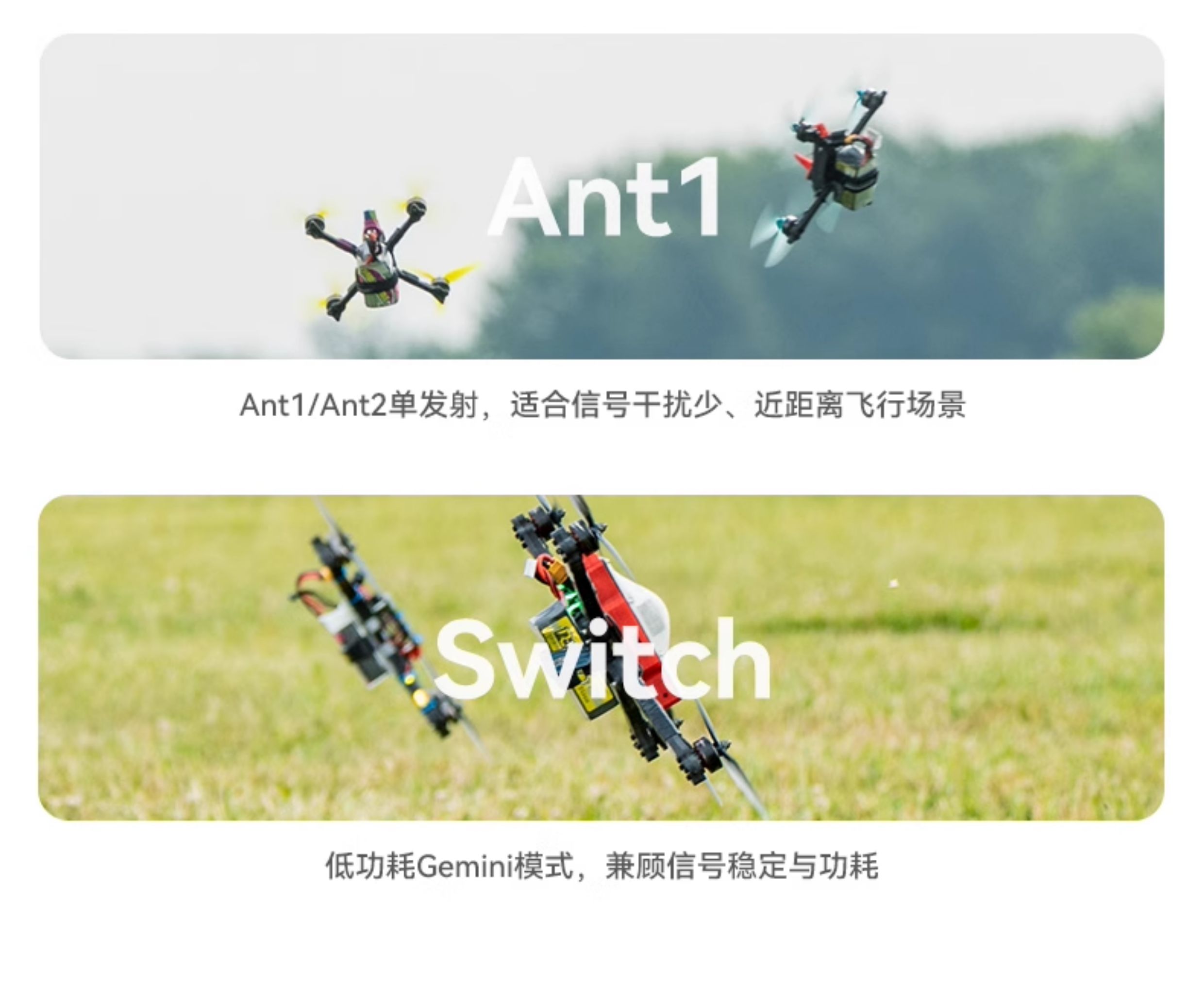 BETAFPV SuperG Nano遠航高頻頭雙1w大功率fpv穿越機訊號增強ELRS