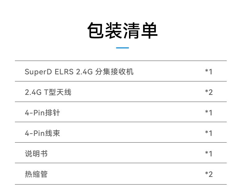 BETAFPV SuperD分集接收機穿越機FPV長距離ELRS 2.4G/915/868MHz