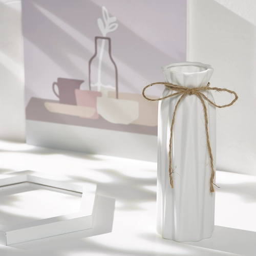 Белая керамическая ваза сушеные цветочные цветочные расстановки и творческое водное питание современное скандинавское гостиное столовое столик дома украшения украшения