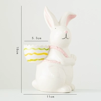 Задняя корзина, лоток для яиц кролика, одинарная решетка (желто-зеленая волна)