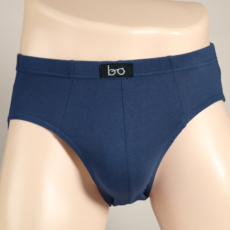 Briefs men's pure cotton men's cotton underwear short pants cotton mid-waist solid color middle-aged and elderly new summer cotton