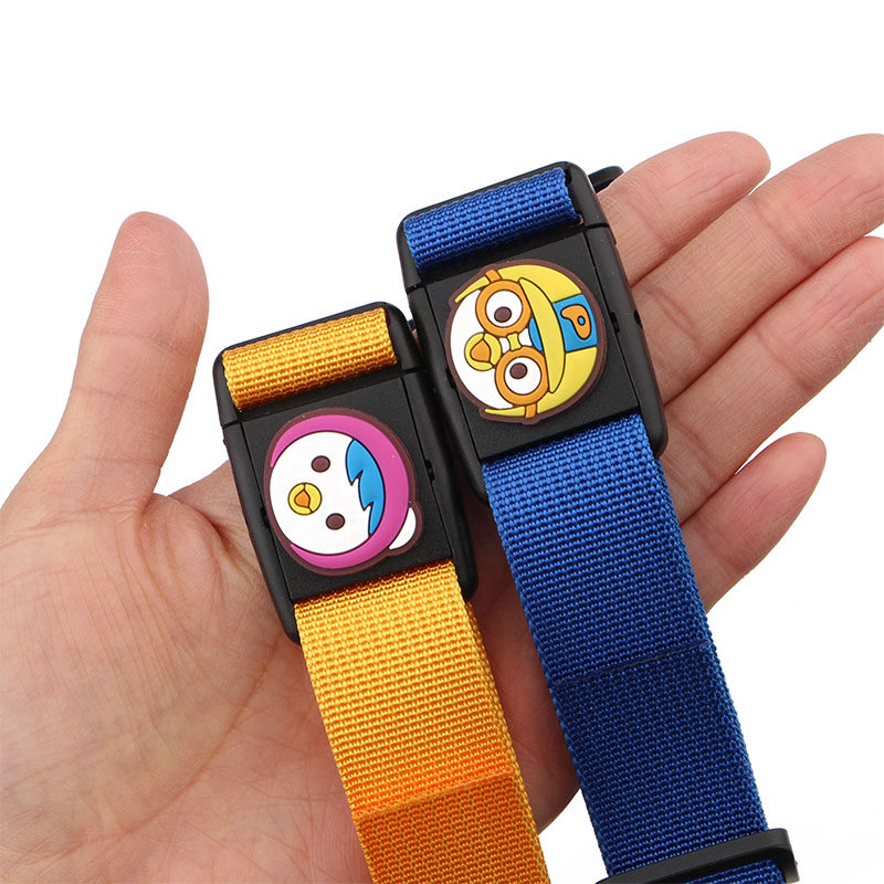 Children's school bag with fixed buckle Infant and primary school students non-slip buckle with chest buckle backpack shoulder strap anti-fall cartoon