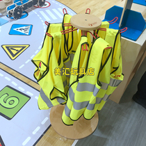 Kindergarten art work clothes wooden round clothes drying rack childrens drying rack work clothes childrens art supplies