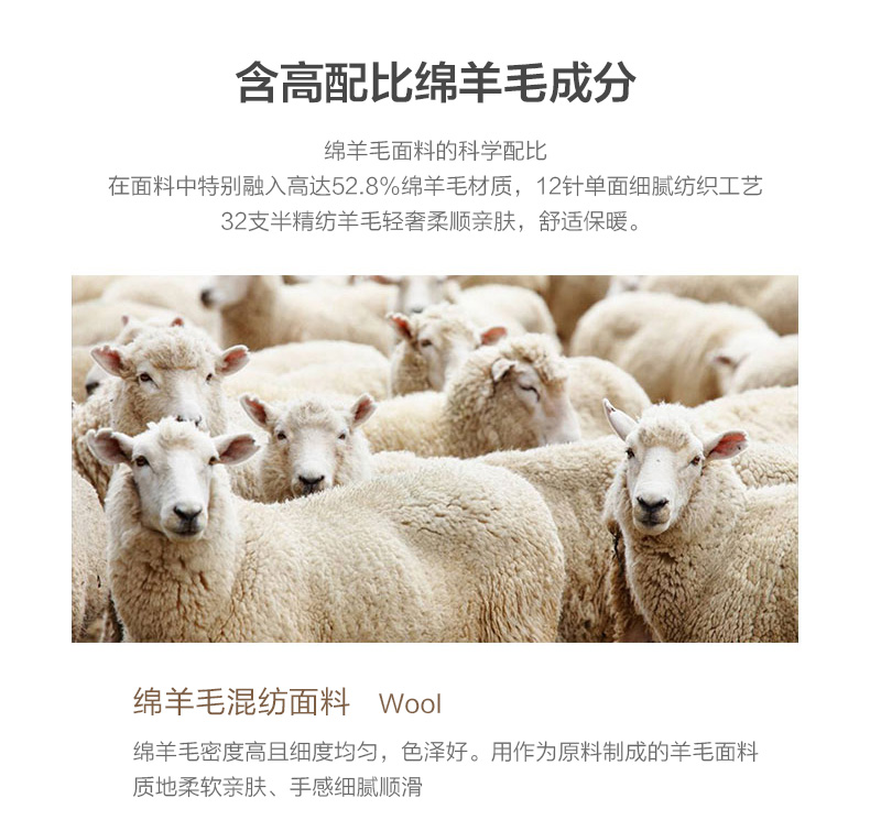 杉杉 男款 精纺羊毛 商务休闲夹克外套 图2
