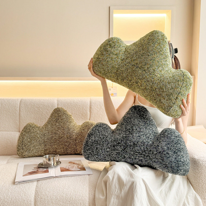 Backrest pillow cushion office waist backrest cushion sofa bedroom bay window mountain-shaped bedside cushion backrest cushion