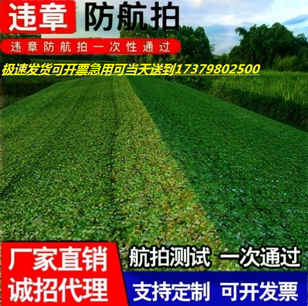 Air defense shooting pseudo-mounted web camouflage mesh anti-fake web camouflaged with colorful decorative cover camouflaged green sunscreen sunscreen